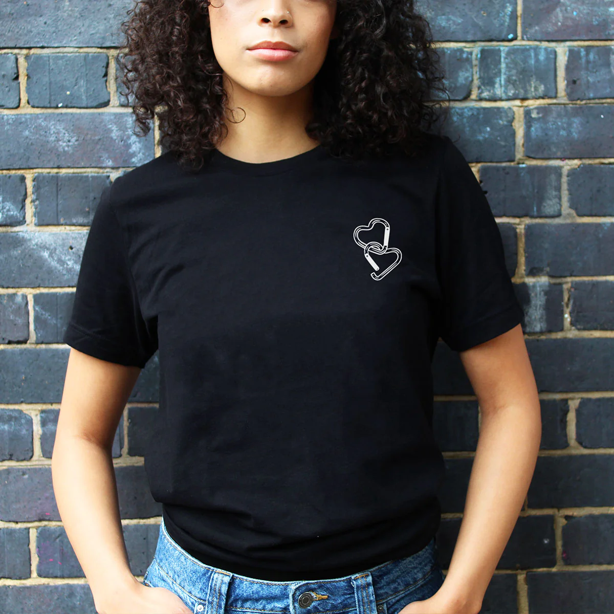 Carabiner Hearts T-Shirt - Image 2