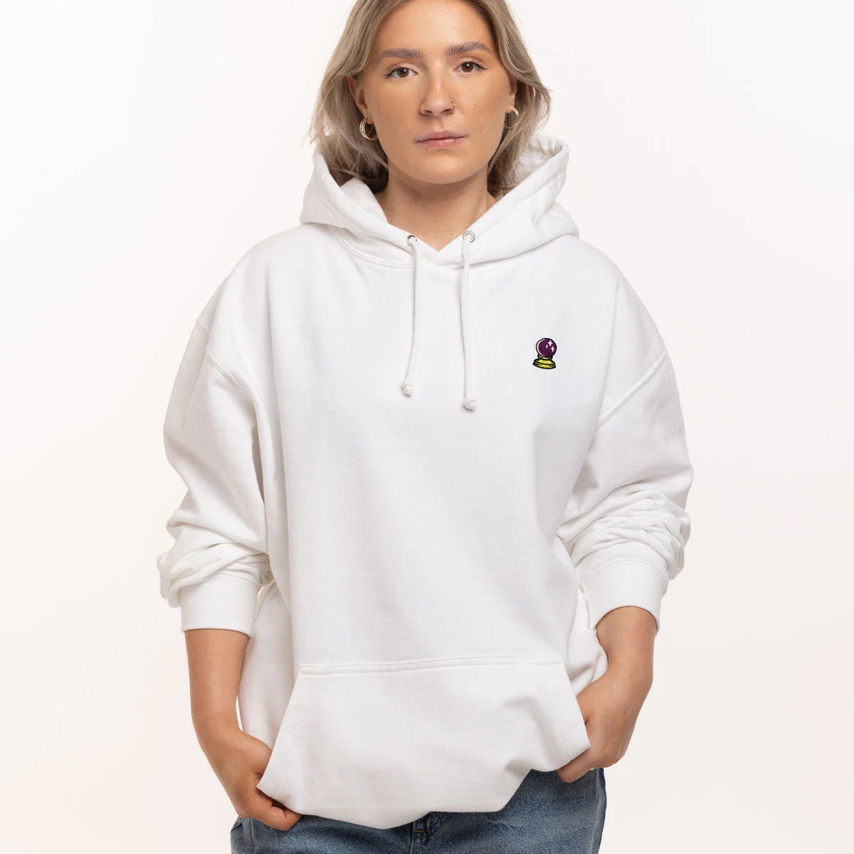 Crystal Ball Embroidered Hoodie - Image 2