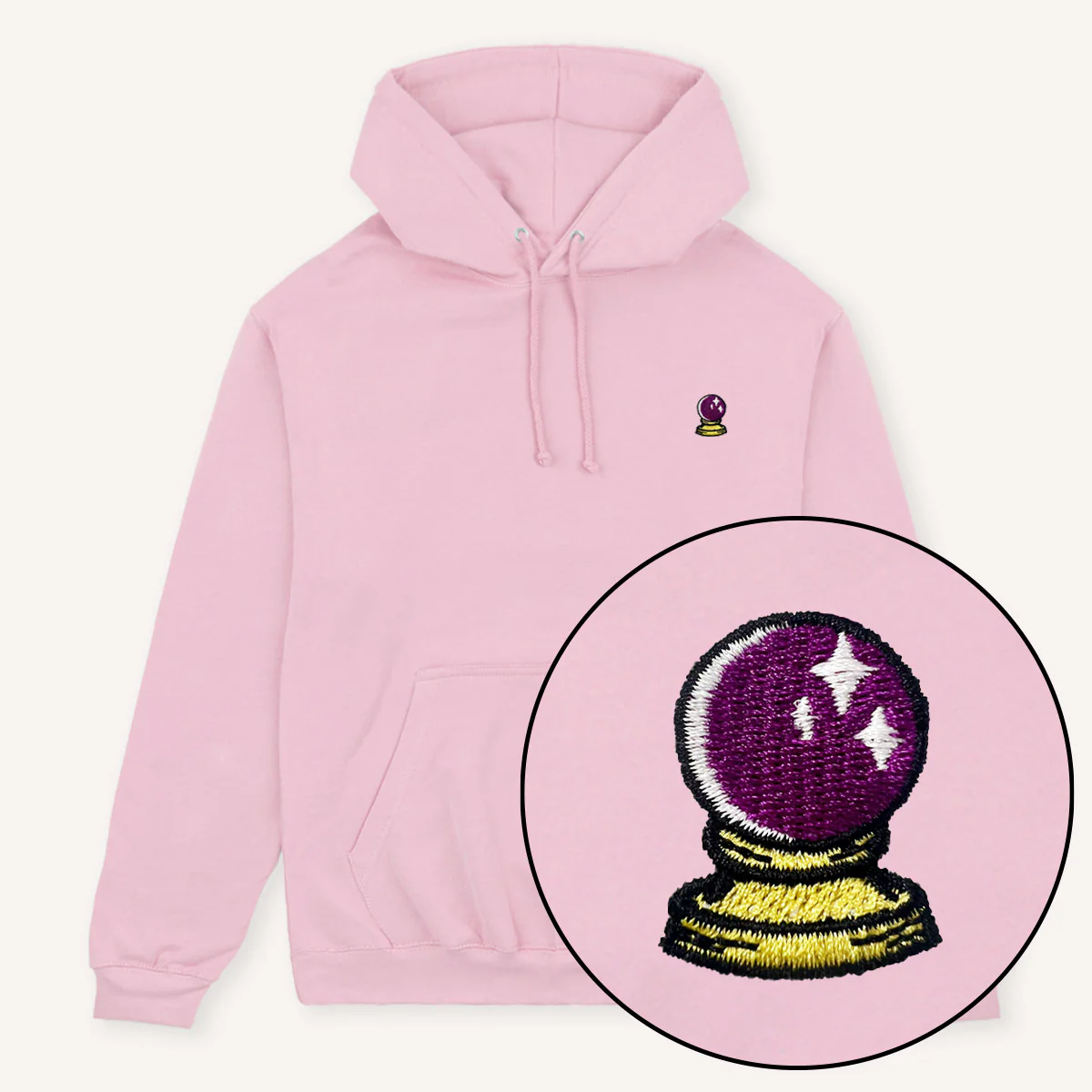Crystal Ball Embroidered Hoodie - Image 3