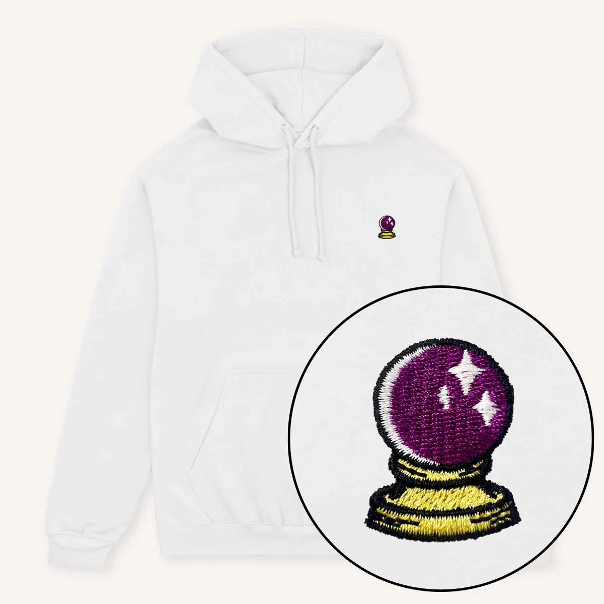 Crystal Ball Embroidered Hoodie - Image 4