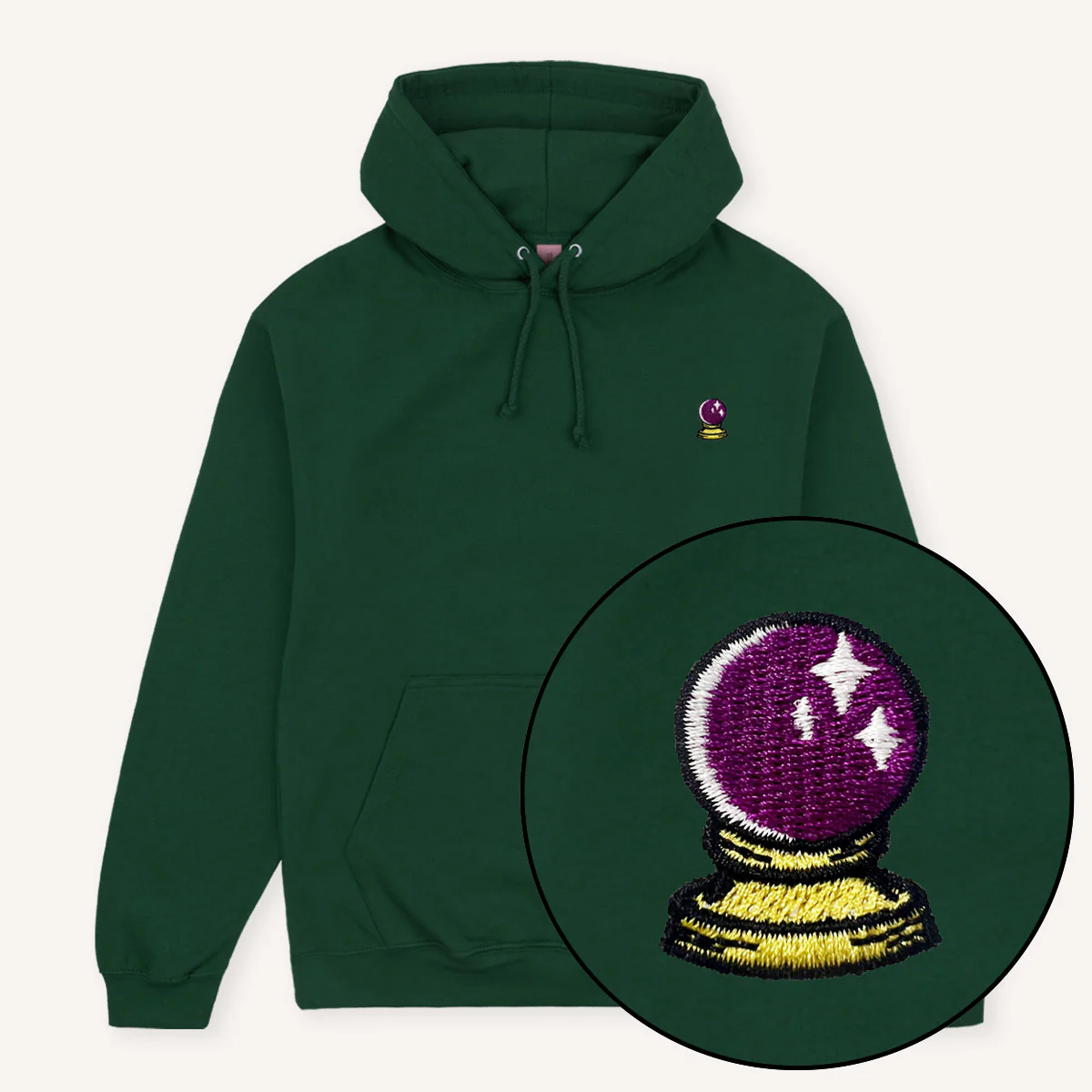 Crystal Ball Embroidered Hoodie - Image 6