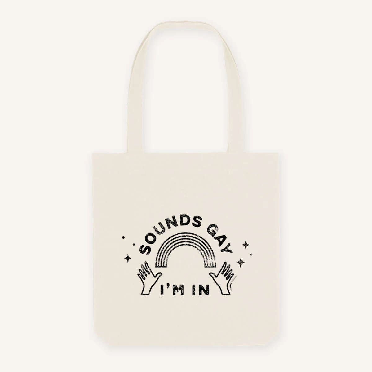 Distressed Sounds Gay Strong As Hell Tote Bag - Image 2