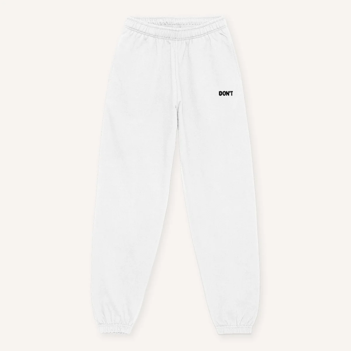Don't Embroidery Detail Joggers - Image 3