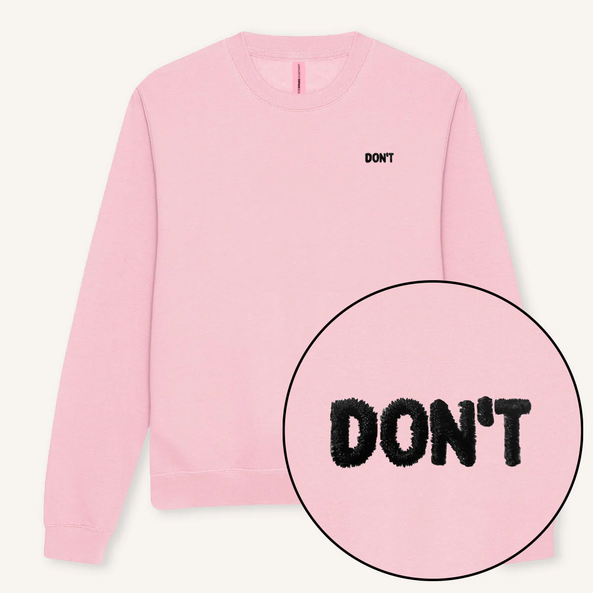 Don't Embroidery Detail Sweatshirt - Image 2
