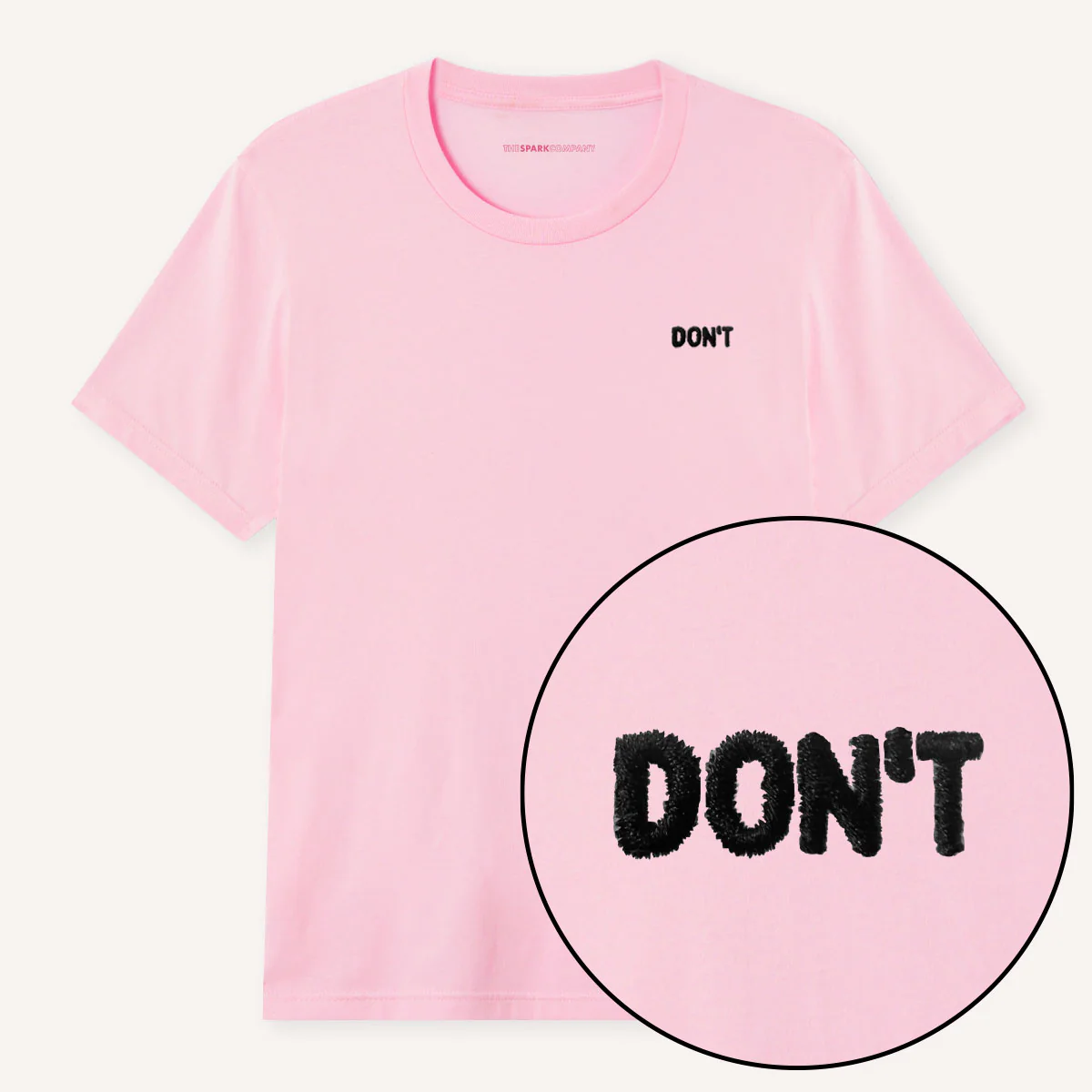Don't Embroidery Detail T-Shirt