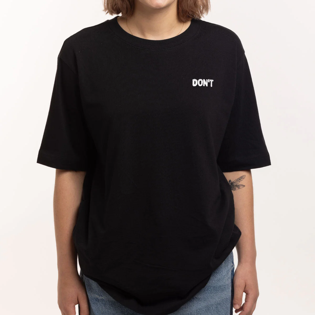 Don't Embroidery Detail T-Shirt - Image 2