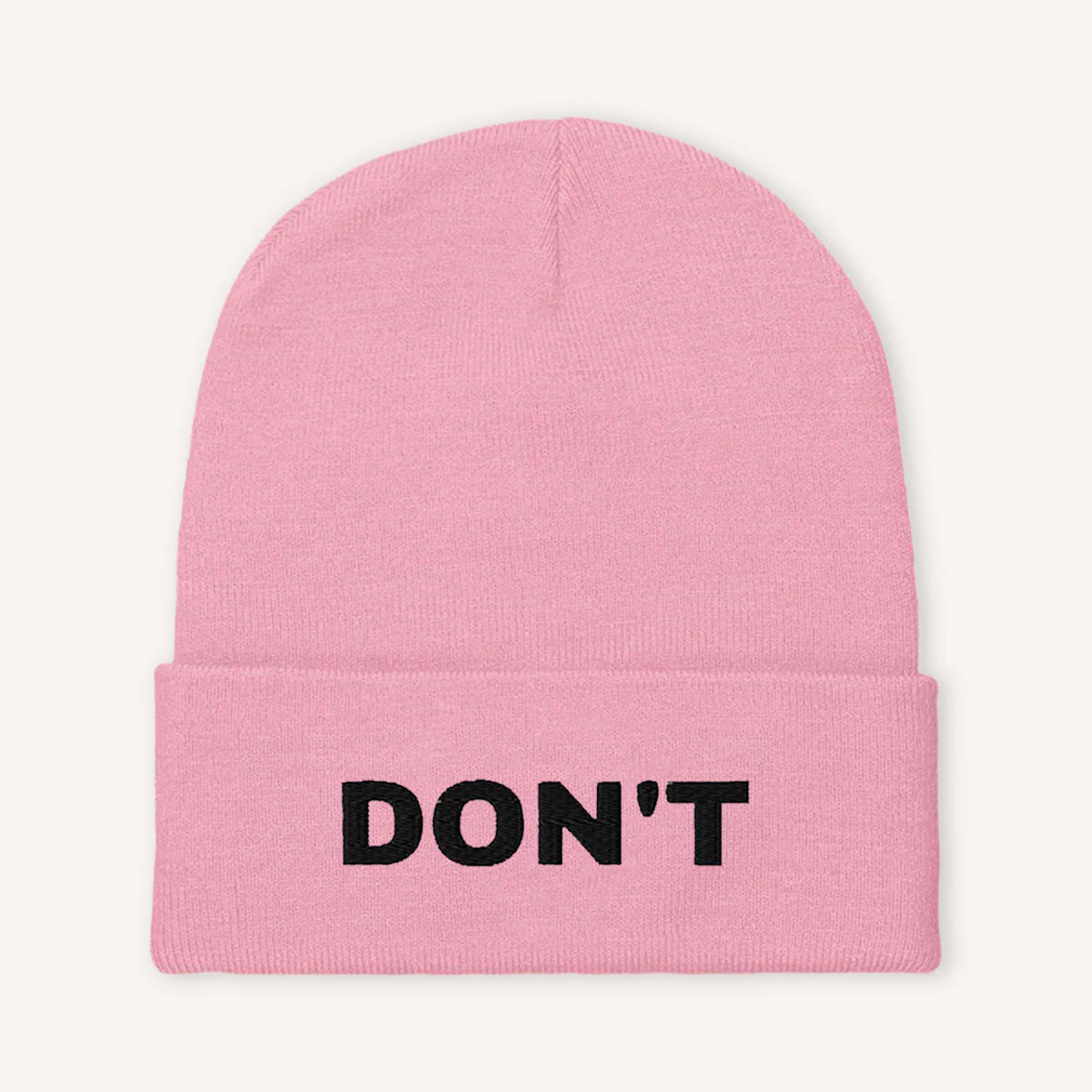 Don't Embroidered Beanie Hat - Image 5