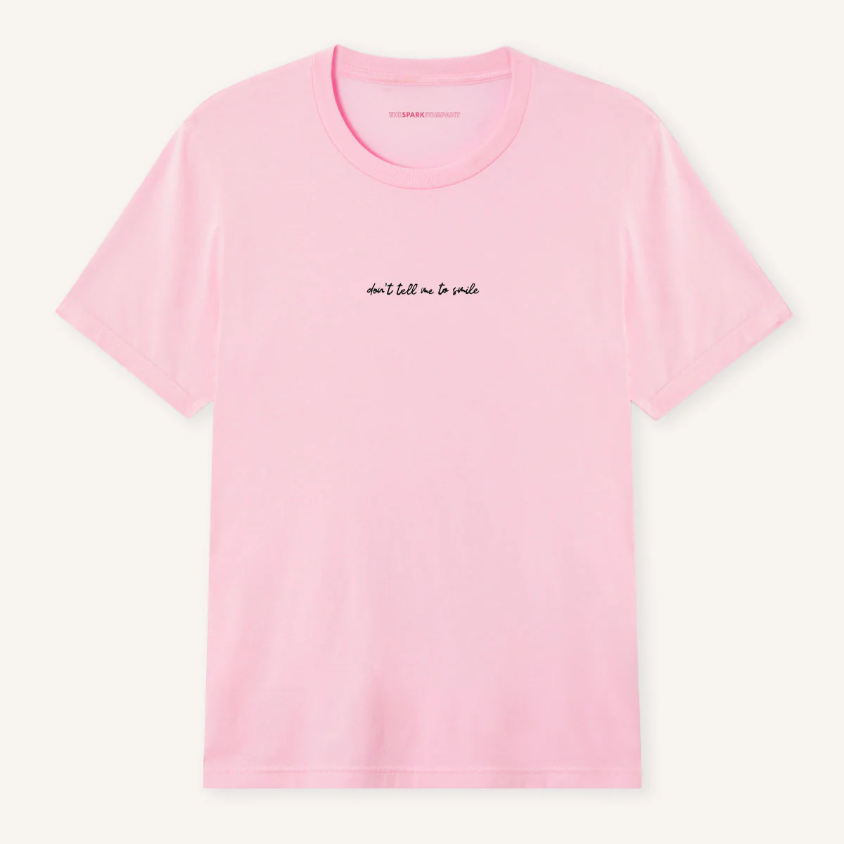 Don't Tell Me To Smile Embroidered T-Shirt - Image 4