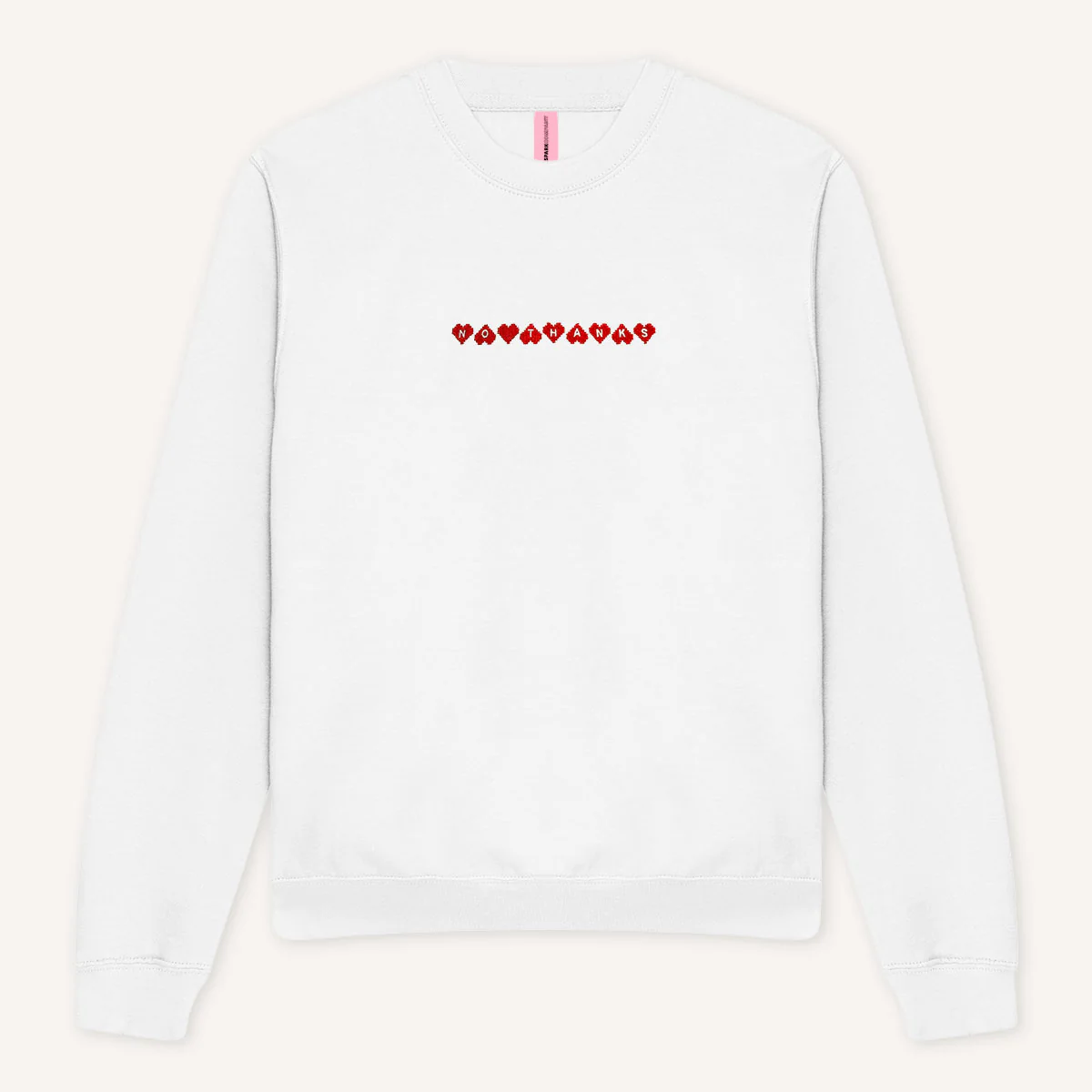 No Thanks Embroidered Sweatshirt - Image 2