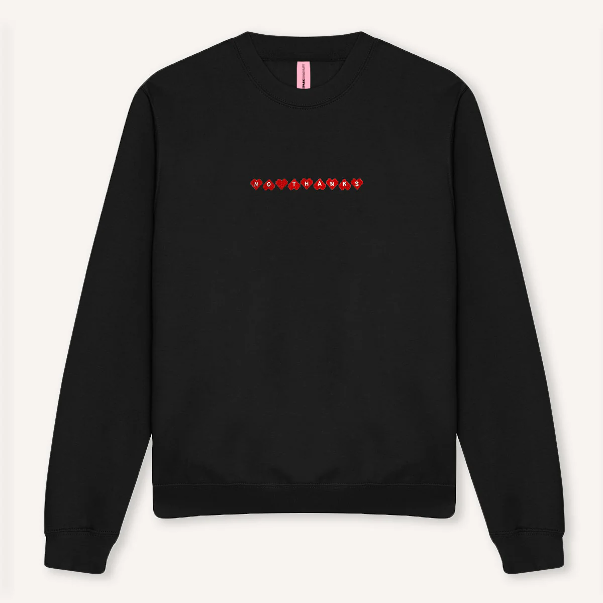No Thanks Embroidered Sweatshirt - Image 3