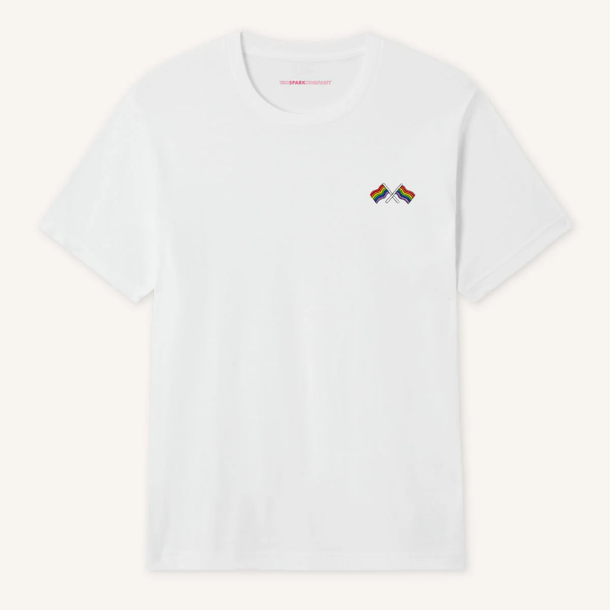 Pride Flags Embroidered T-Shirt - Image 2