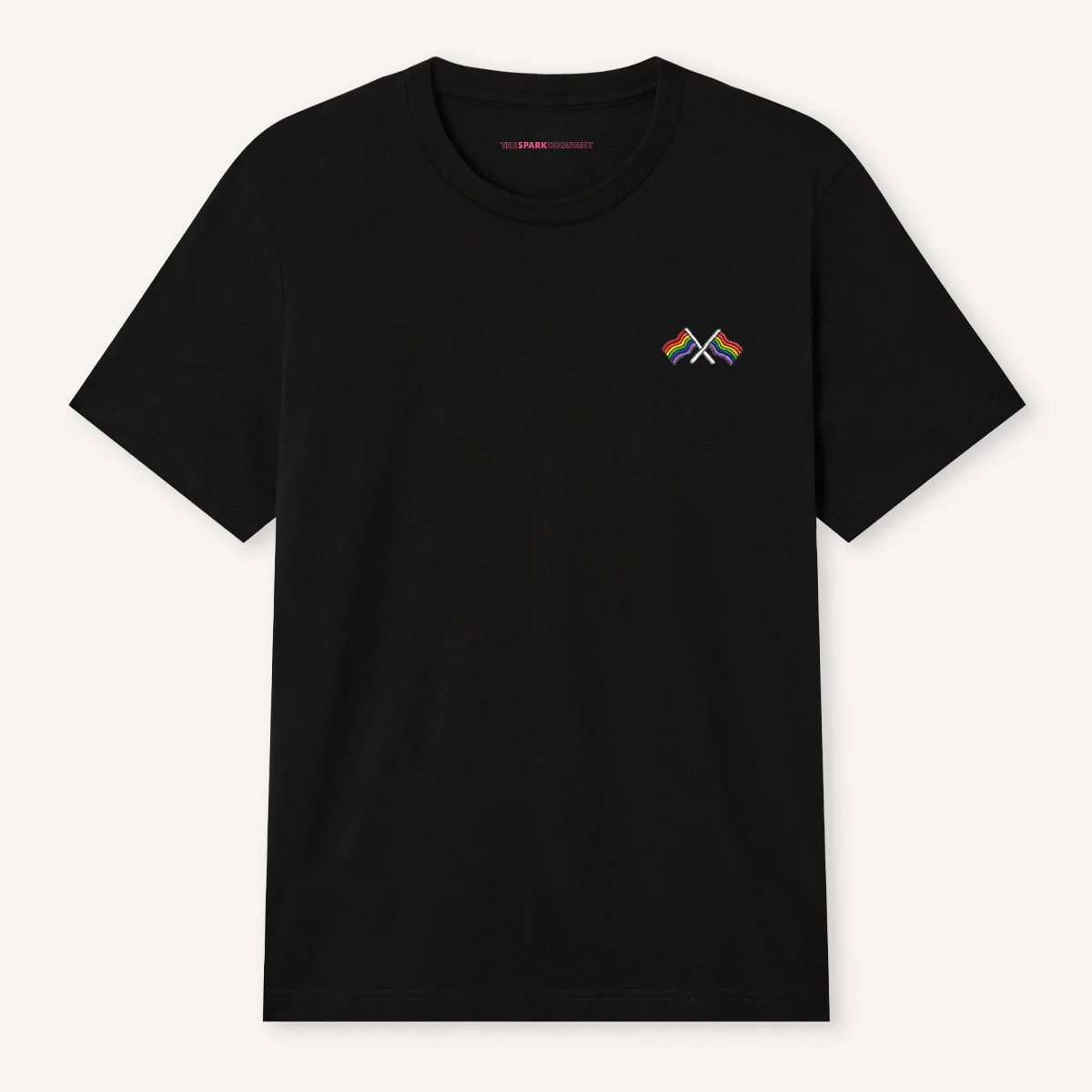 Pride Flags Embroidered T-Shirt - Image 3