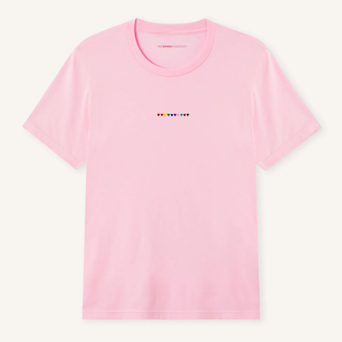 Pride Hearts Embroidered T-Shirt - Image 2