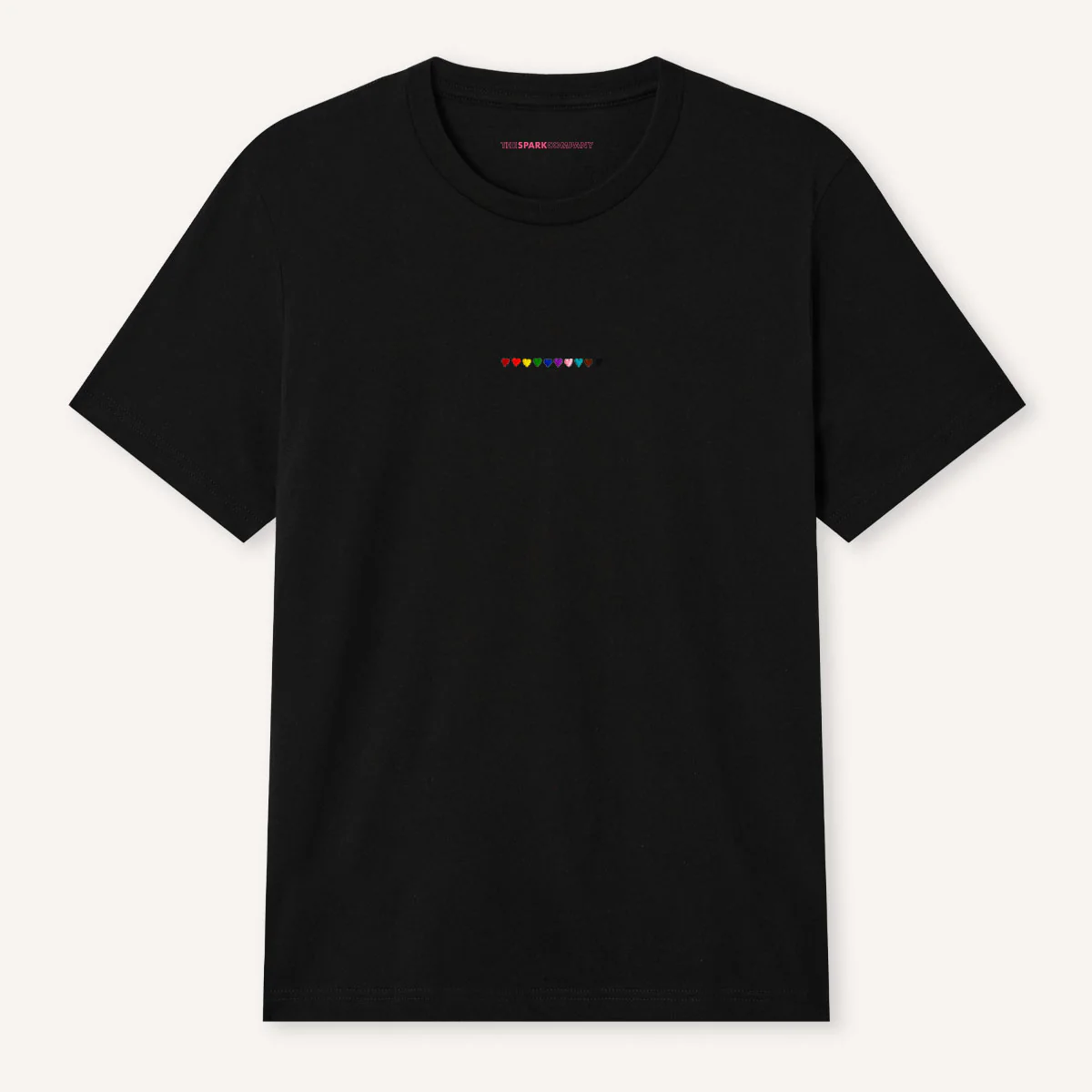 Pride Hearts Embroidered T-Shirt - Image 3