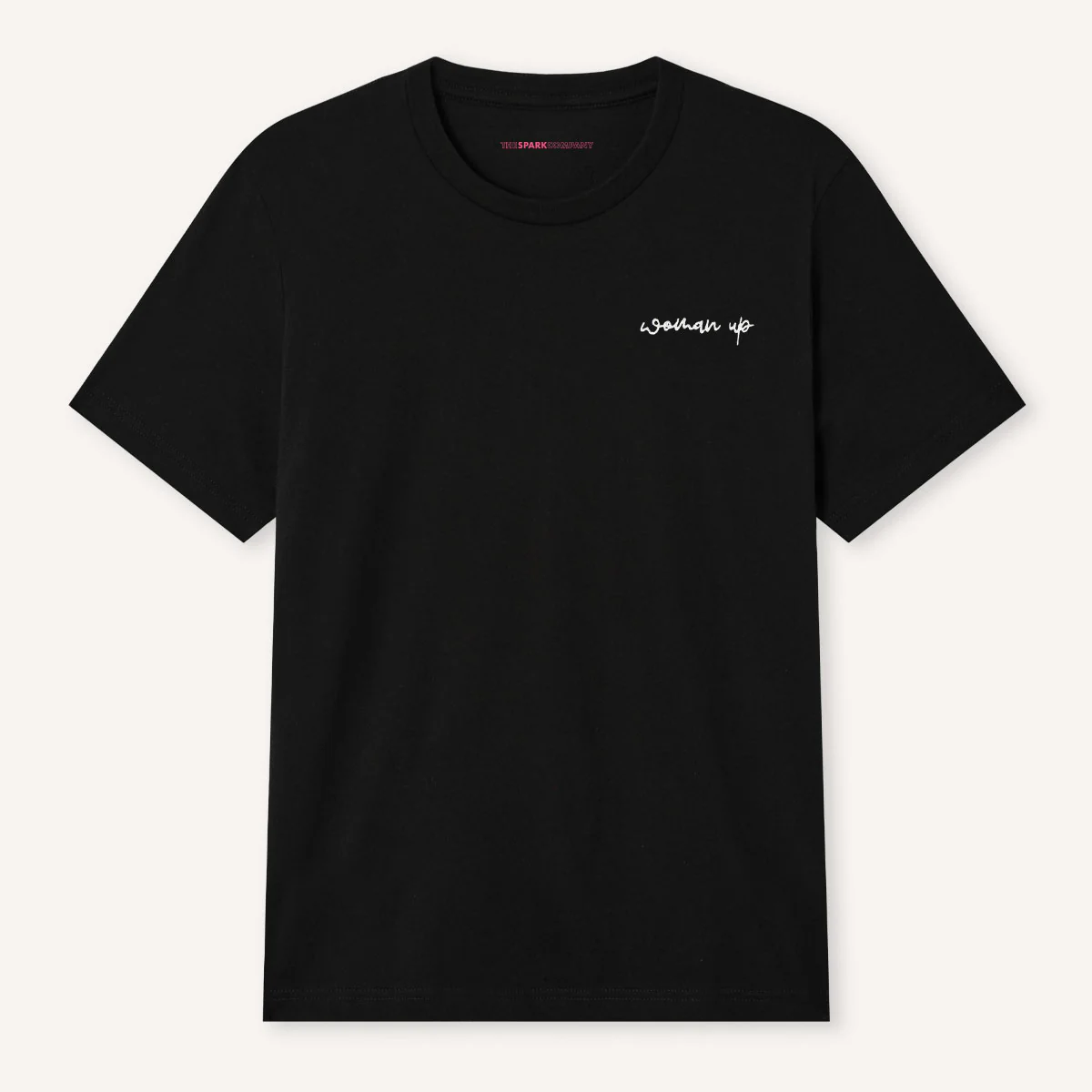 Woman Up Embroidery Detail T-Shirt - Image 3