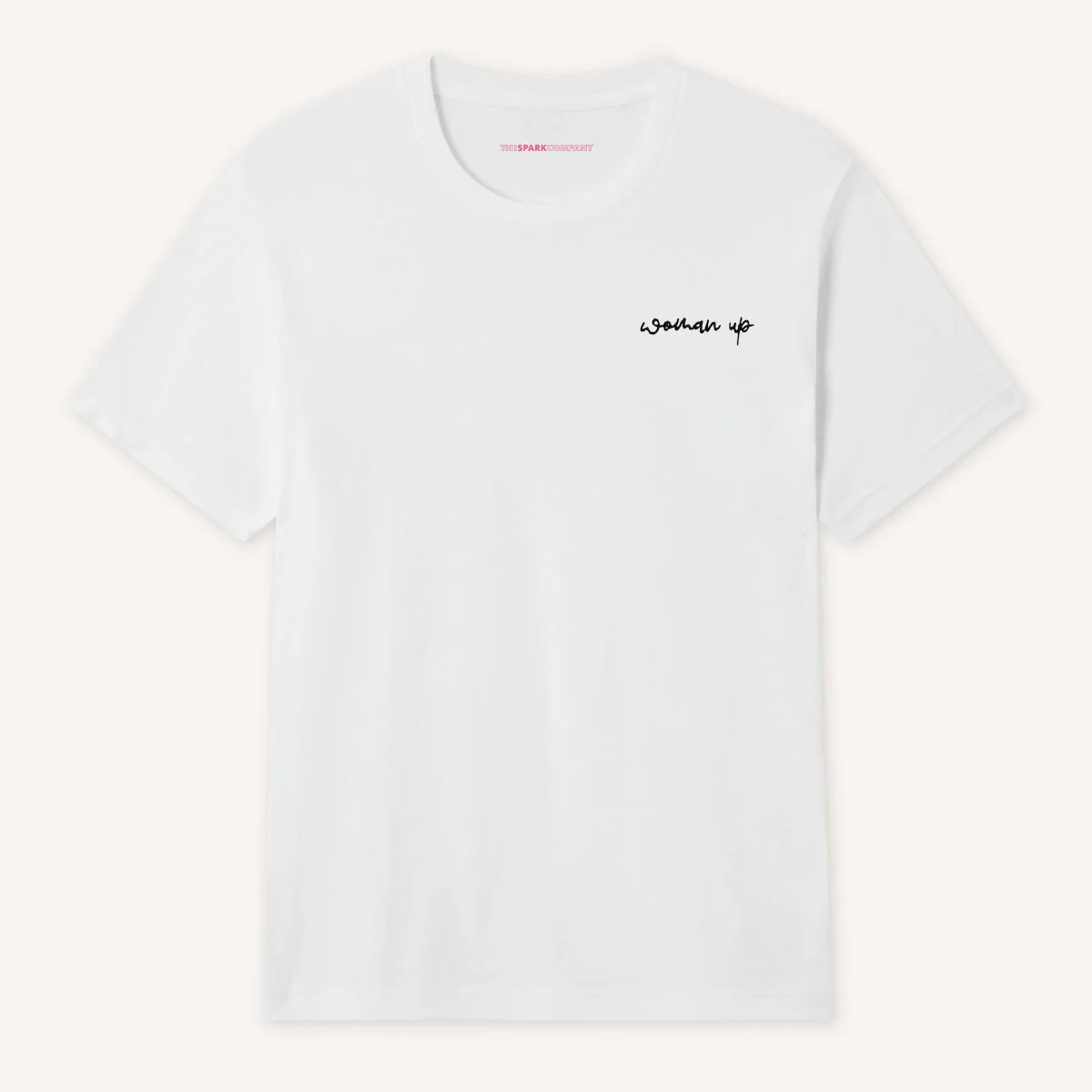 Woman Up Embroidery Detail T-Shirt - Image 4