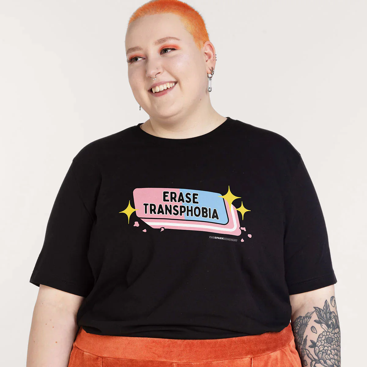 Erase Transphobia T-Shirt - Image 2