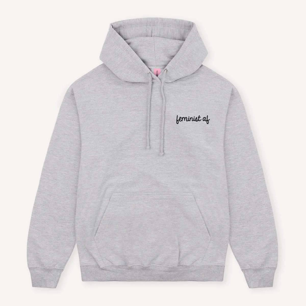 Feminist AF Embroidered Hoodie - Image 3