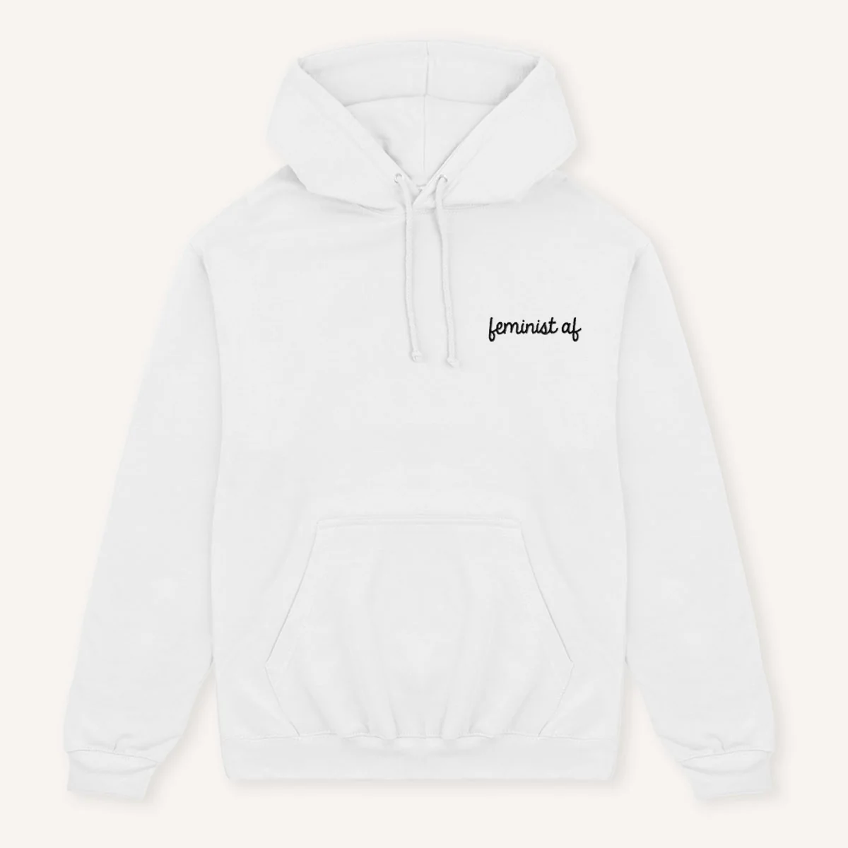 Feminist AF Embroidered Hoodie - Image 4