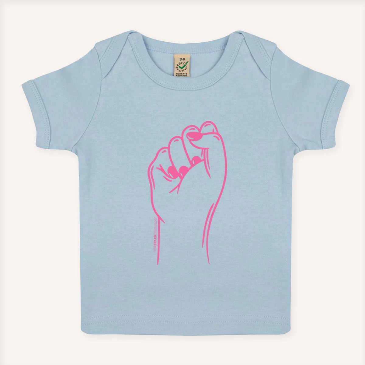 Feminist Fist Baby T-Shirt - Image 3