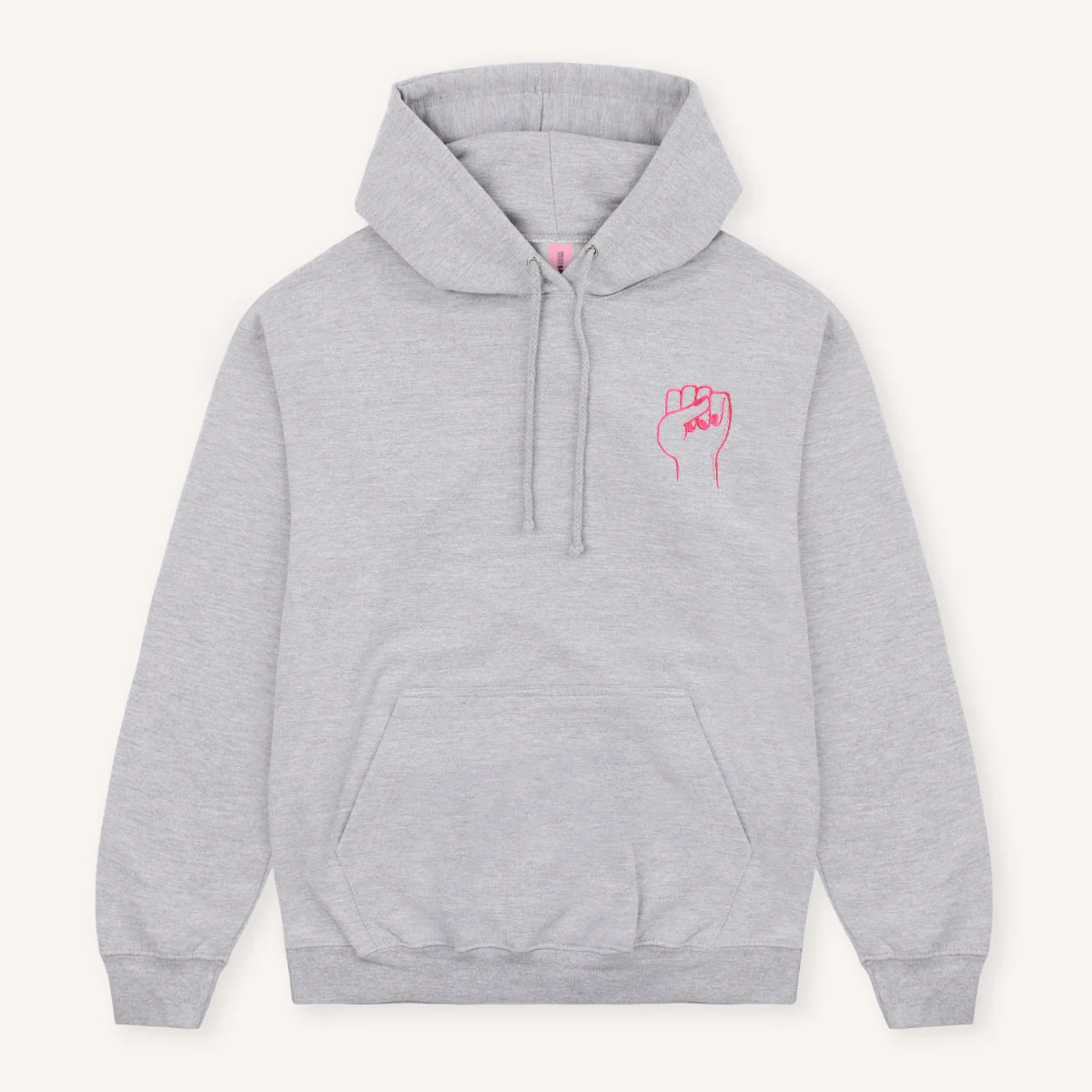 Feminist Fist Embroidered Hoodie - Image 3