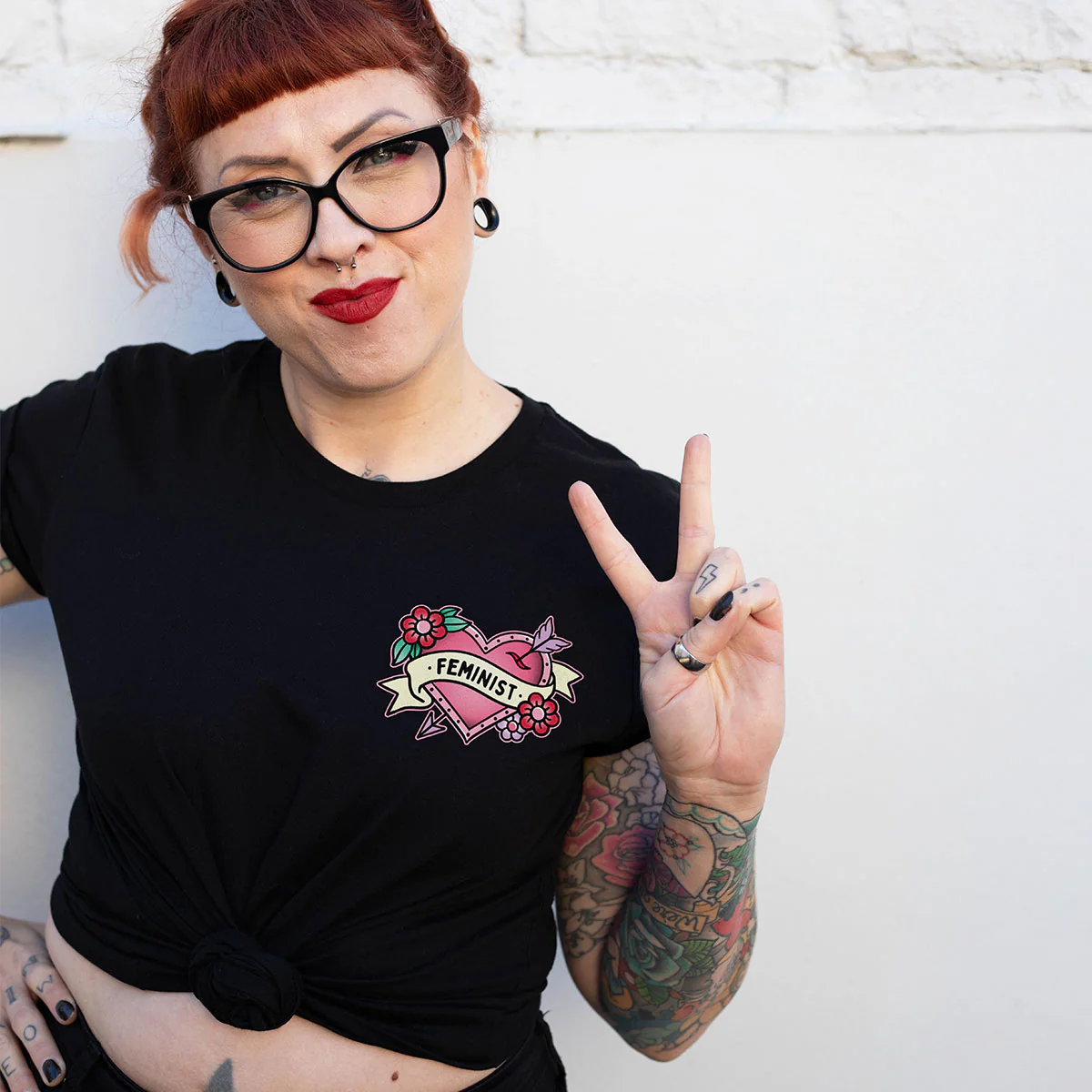 Feminist Heart T-Shirt - Image 2