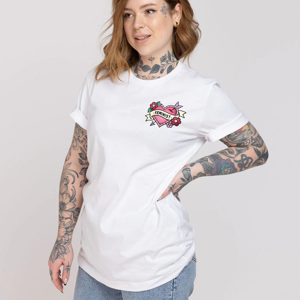 Feminist Heart T-Shirt - Image 4
