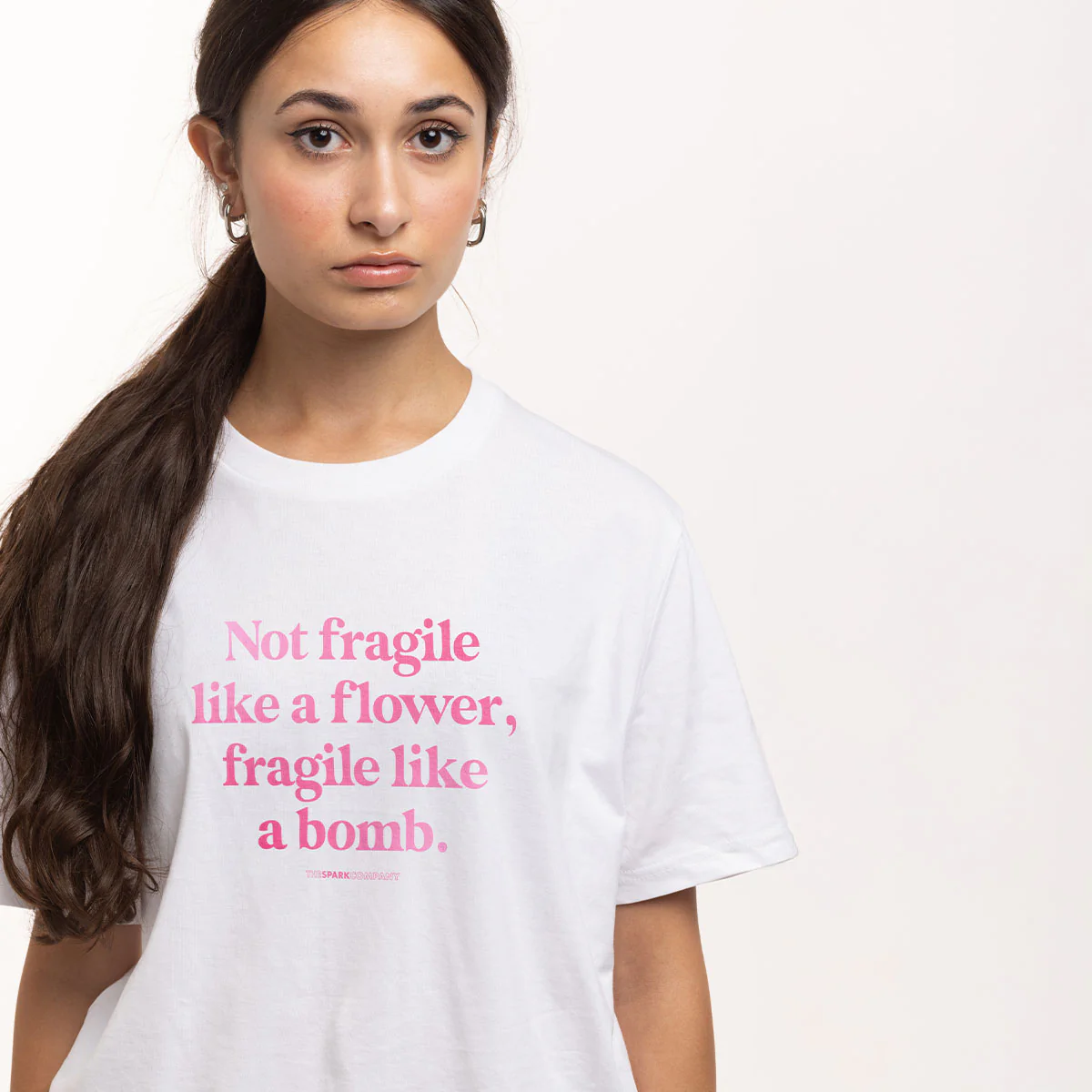 Not Fragile Like A Flower, Fragile Like A Bomb T-Shirt - Image 3