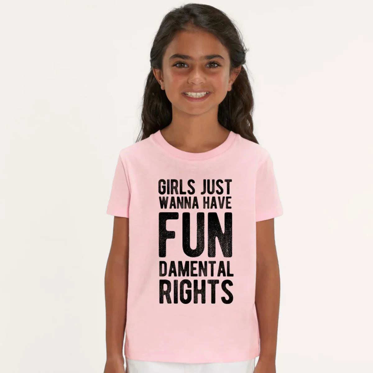 Girls Just Wanna Have Fundamental Rights Kids T-Shirt - Image 2