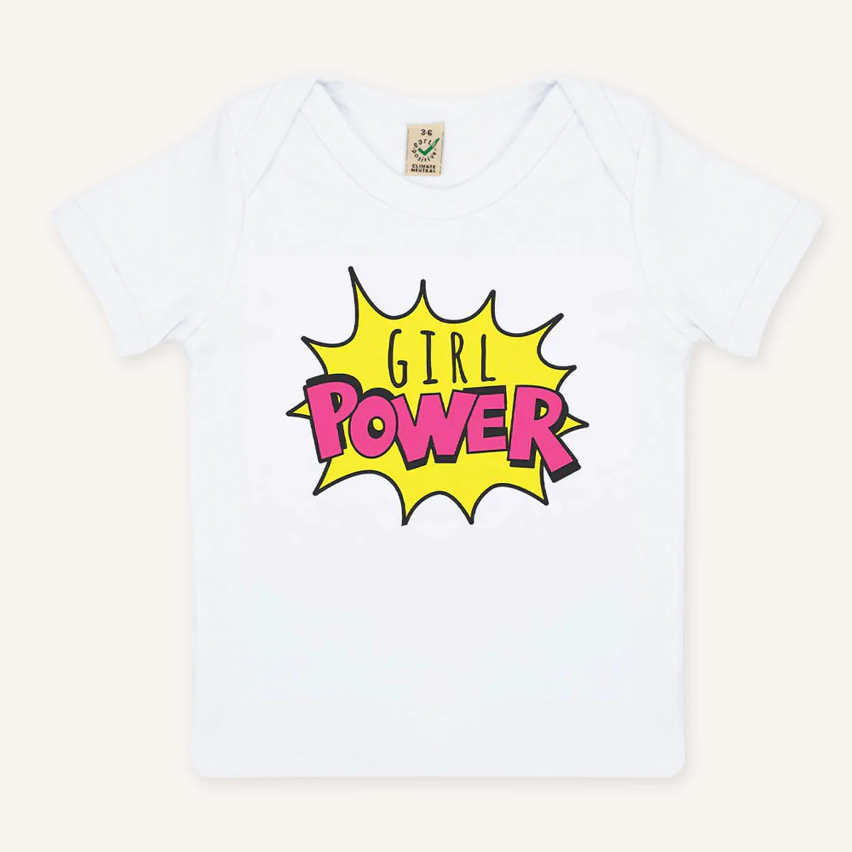 Girl Power Pop Art Baby T-Shirt - Image 2