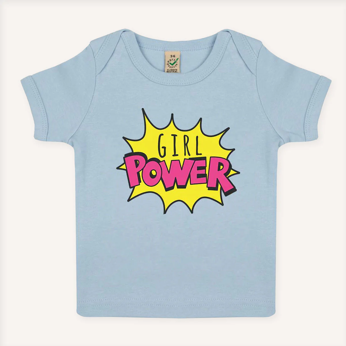 Girl Power Pop Art Baby T-Shirt - Image 3