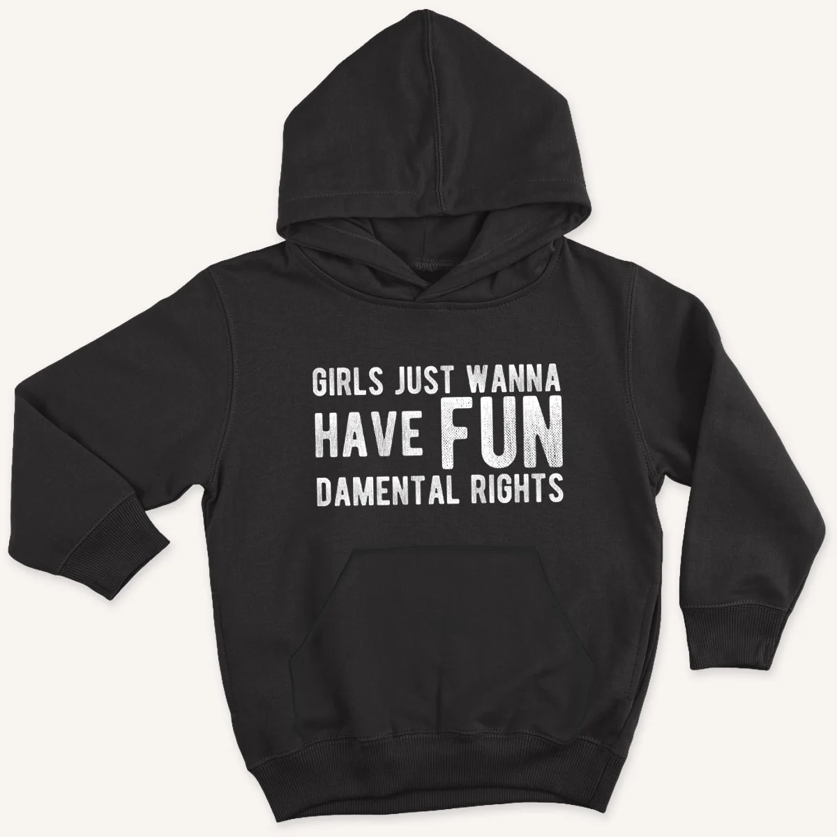 Girls Just Wanna Have Fundamental Rights Kids Hoodie - Image 3