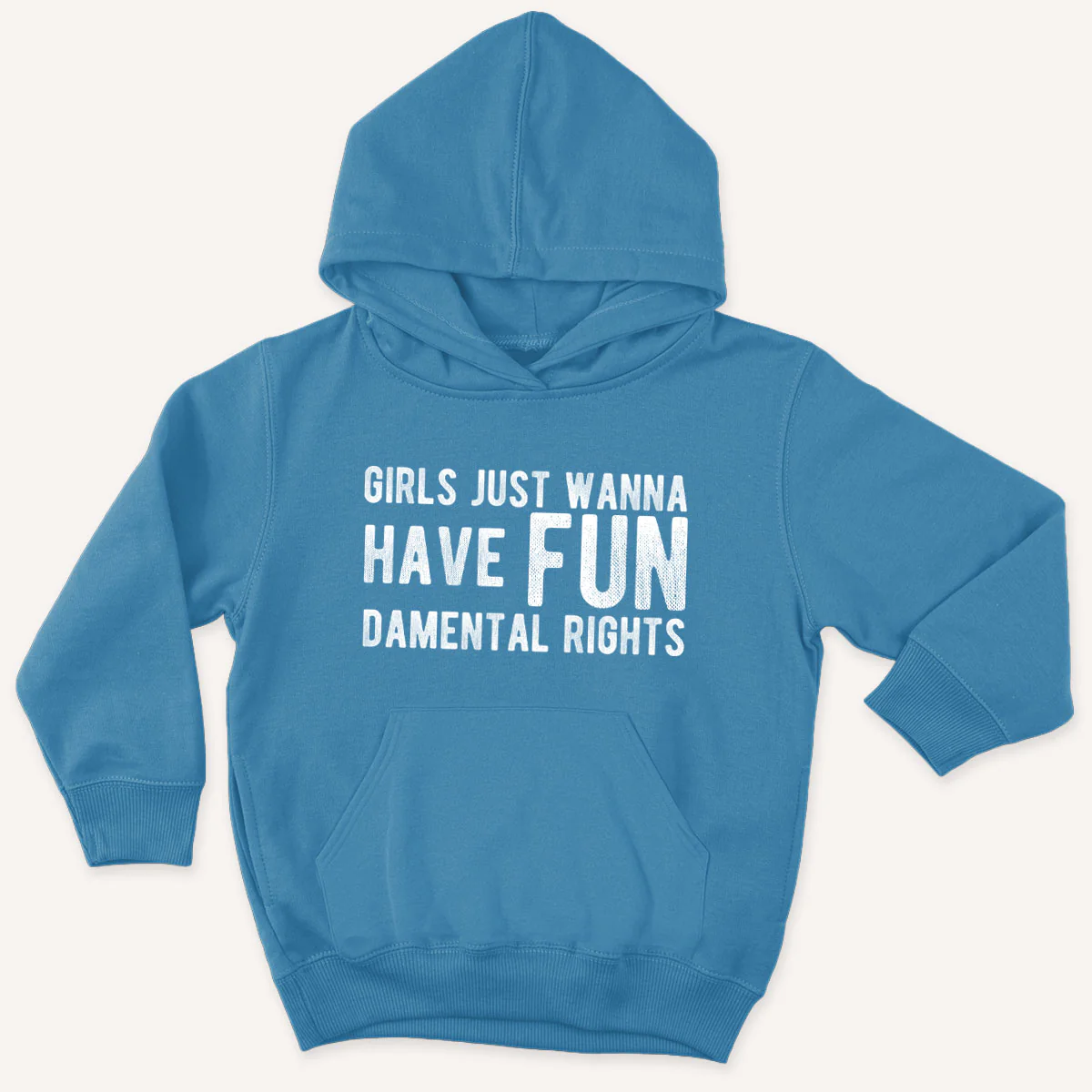 Girls Just Wanna Have Fundamental Rights Kids Hoodie - Image 5