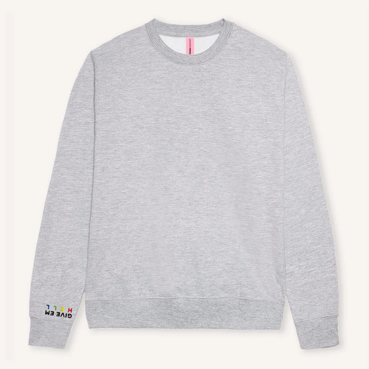 Give Em' Hell Embroidery Detail Sweatshirt - Image 3