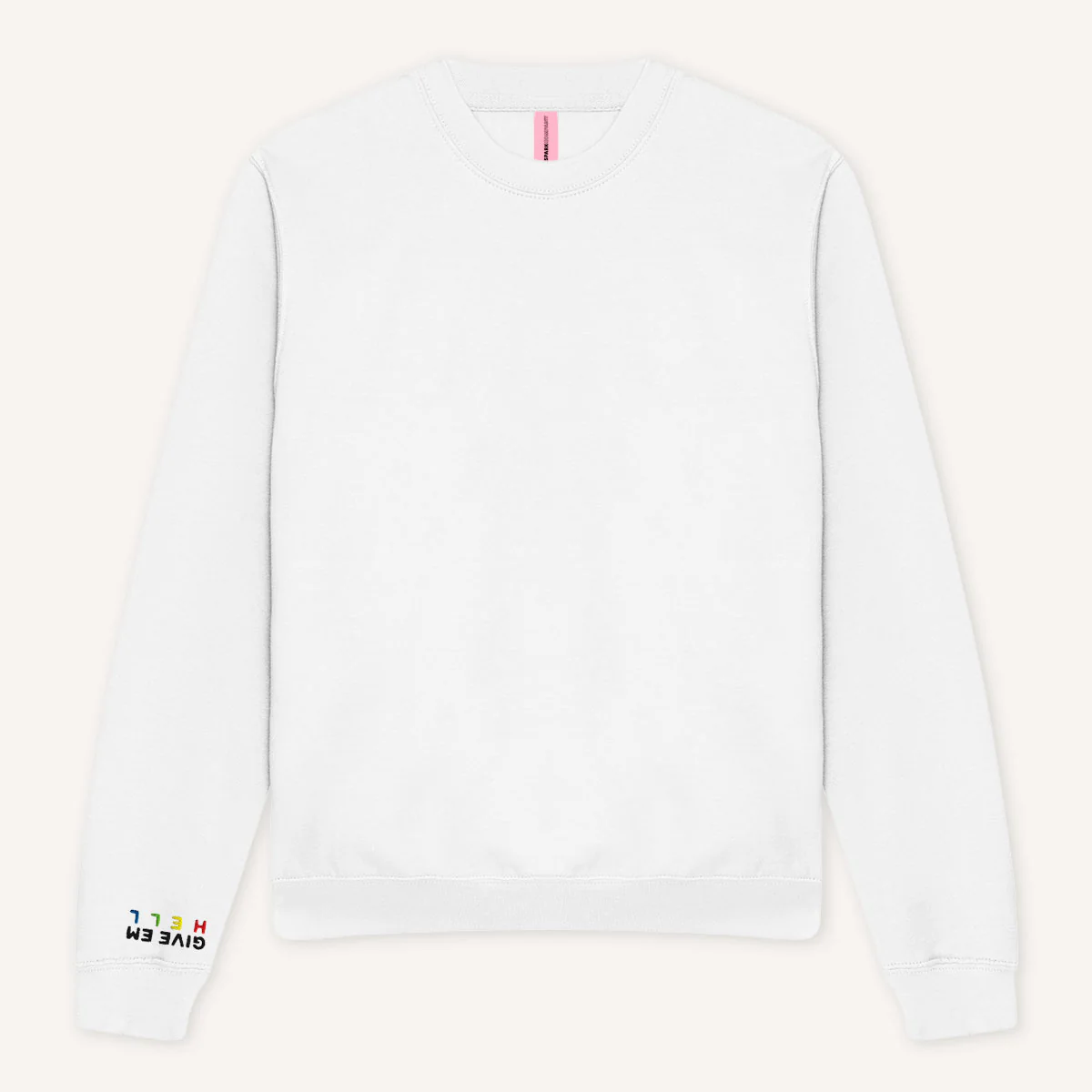 Give Em' Hell Embroidery Detail Sweatshirt - Image 4