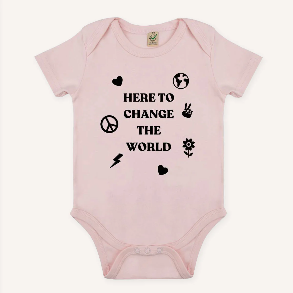 Here To Change The World Babygrow - Image 3