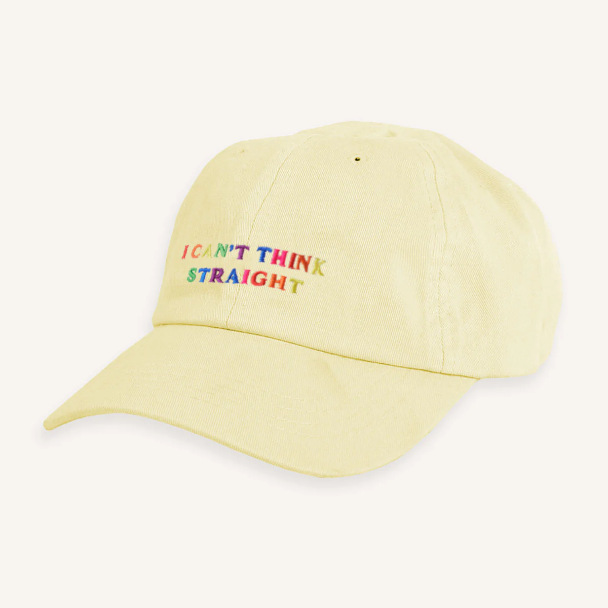 I Can't Think Straight Slogan Cap - Image 4