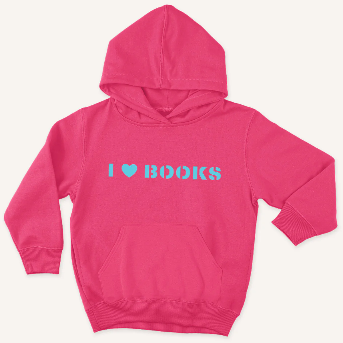 I Heart Books Kids Hoodie - Image 2