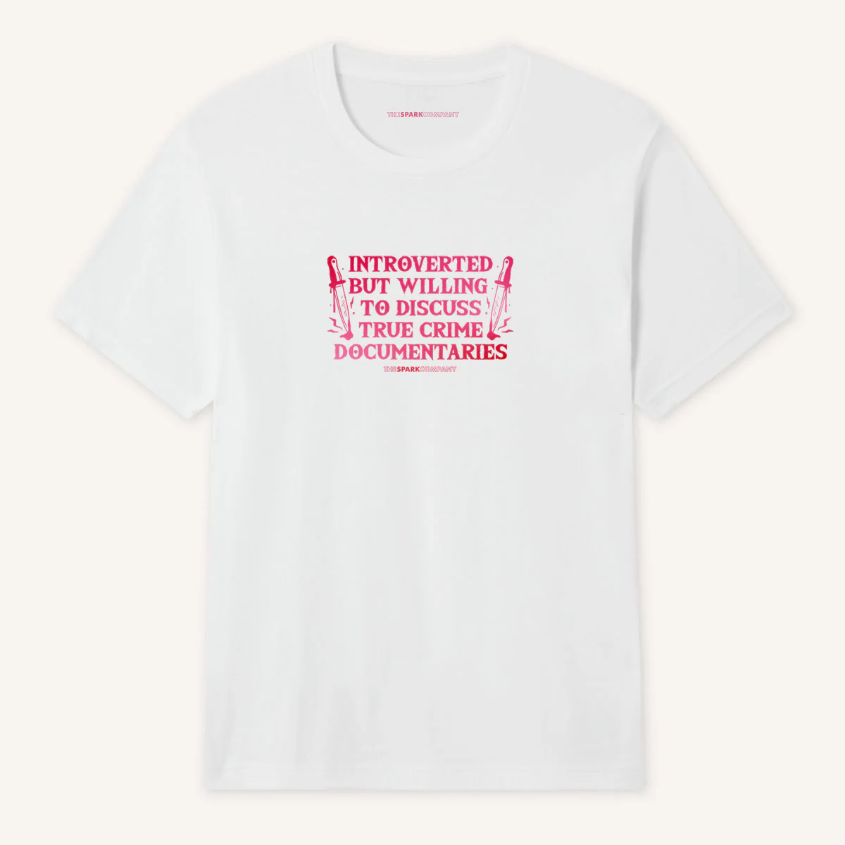 Introverted But Willing To Discuss True Crime Documentaries T-Shirt - Image 3