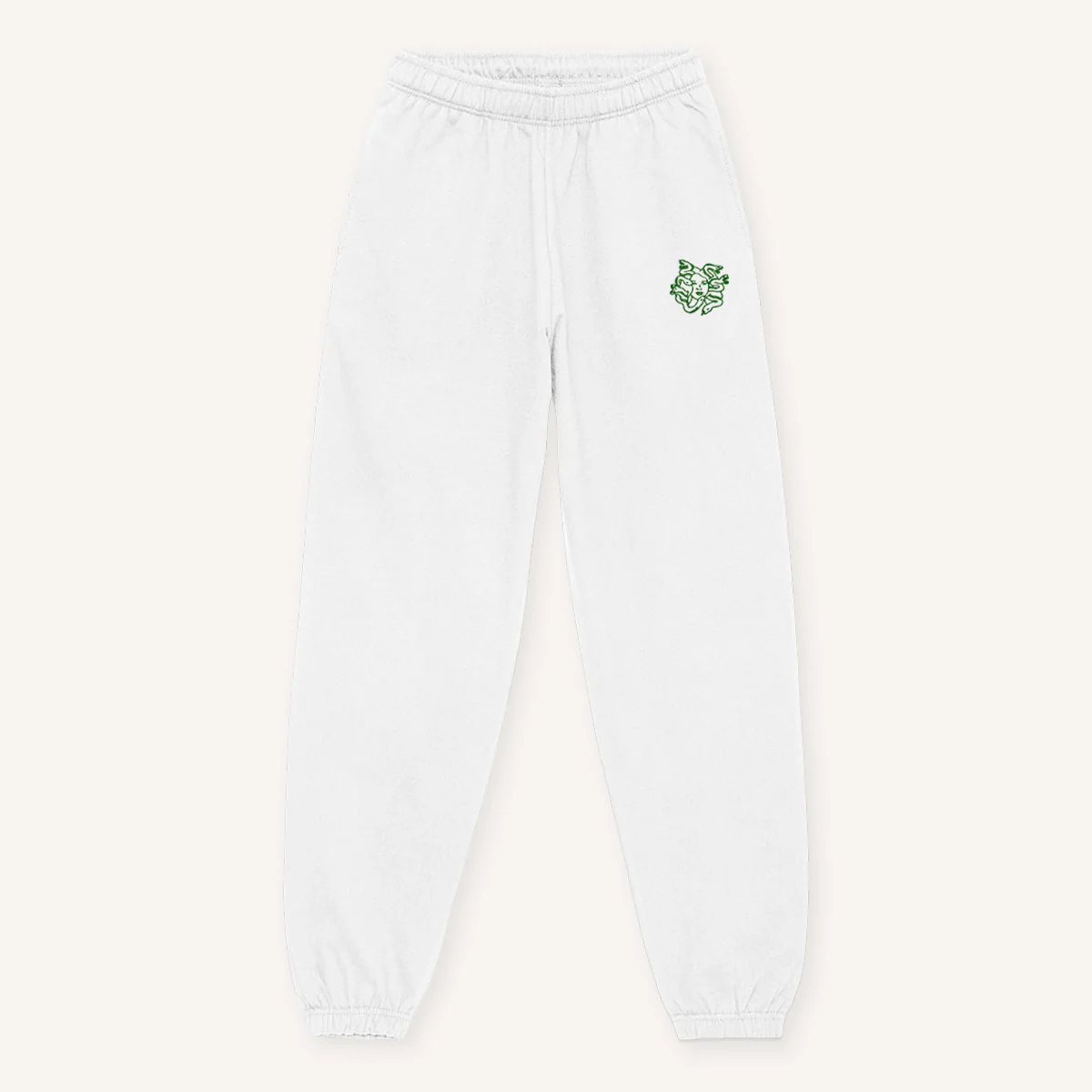 Medusa Embroidery Detail Joggers - Image 3
