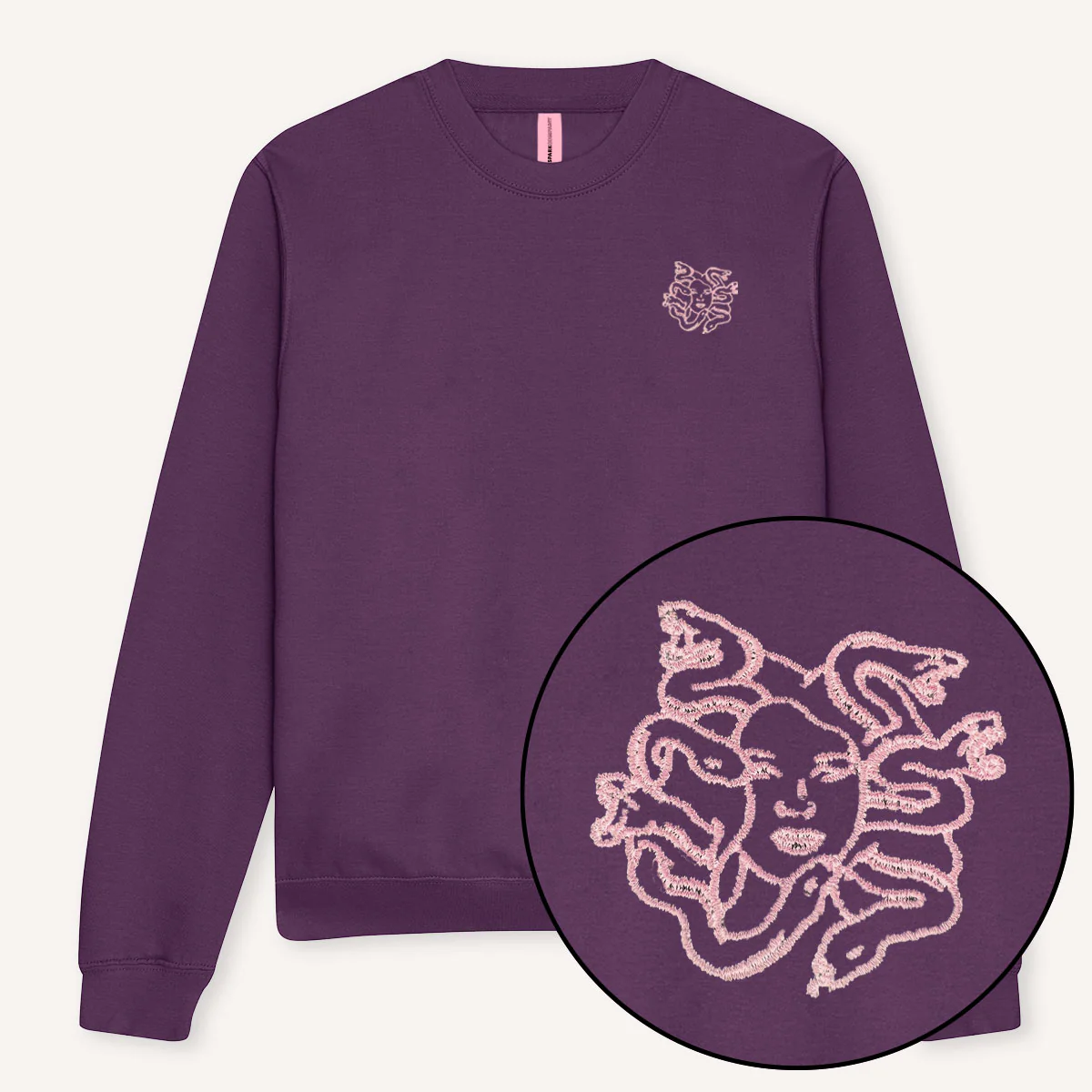 Medusa Embroidery Detail Sweatshirt - Image 3