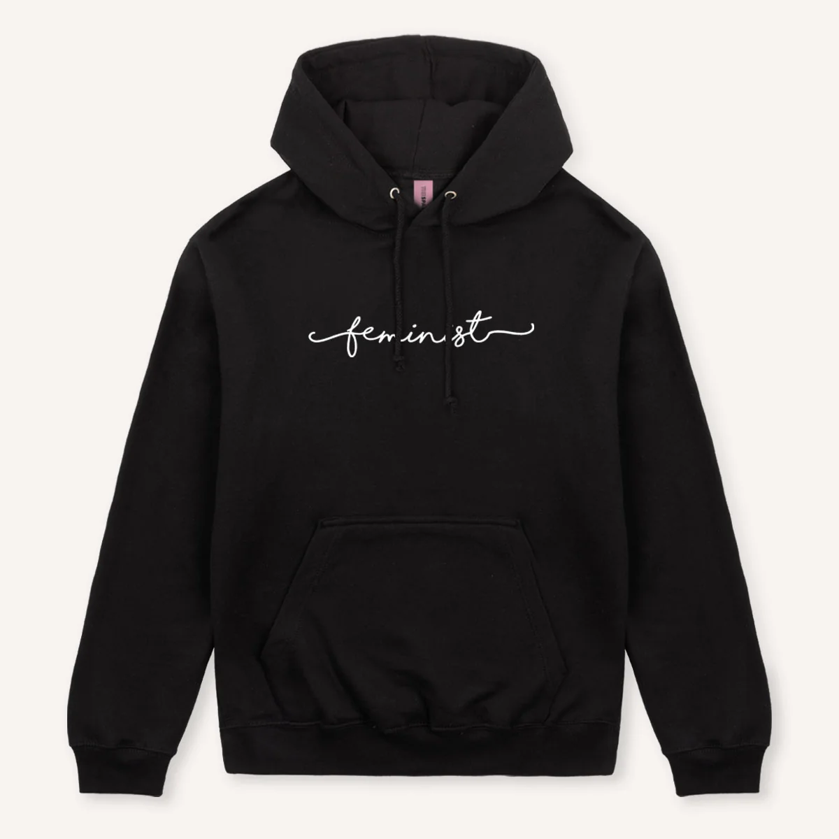 Minimalist Feminist Script Hoodie - Image 4