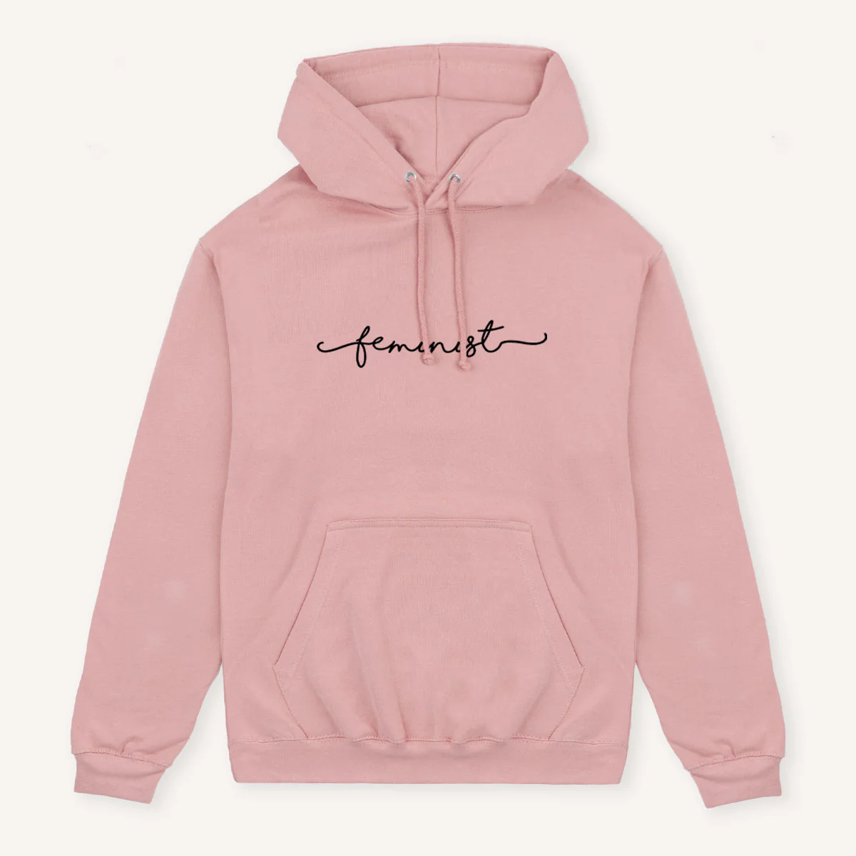 Minimalist Feminist Script Hoodie - Image 5