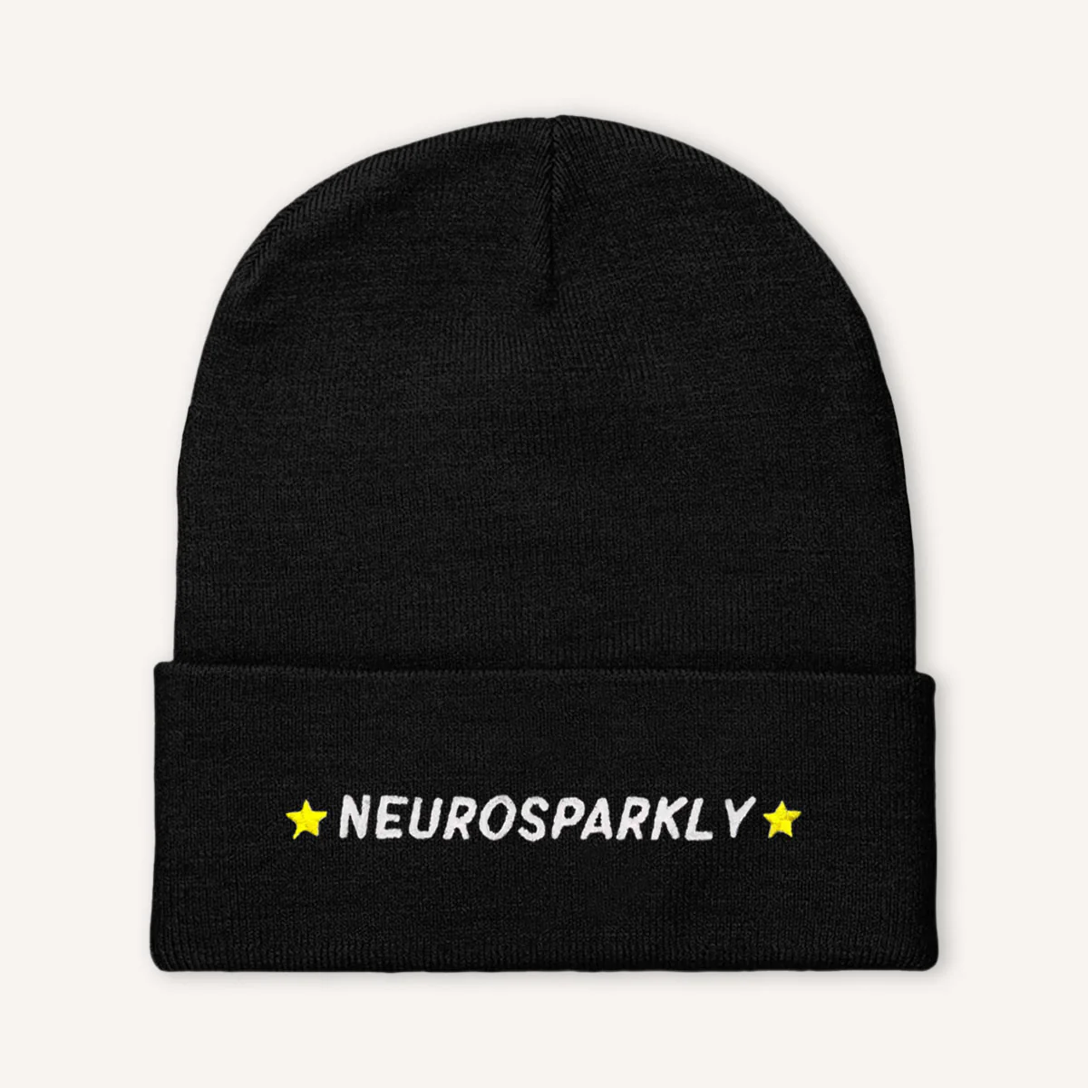 Neurosparkly Embroidered Beanie Hat - Image 2