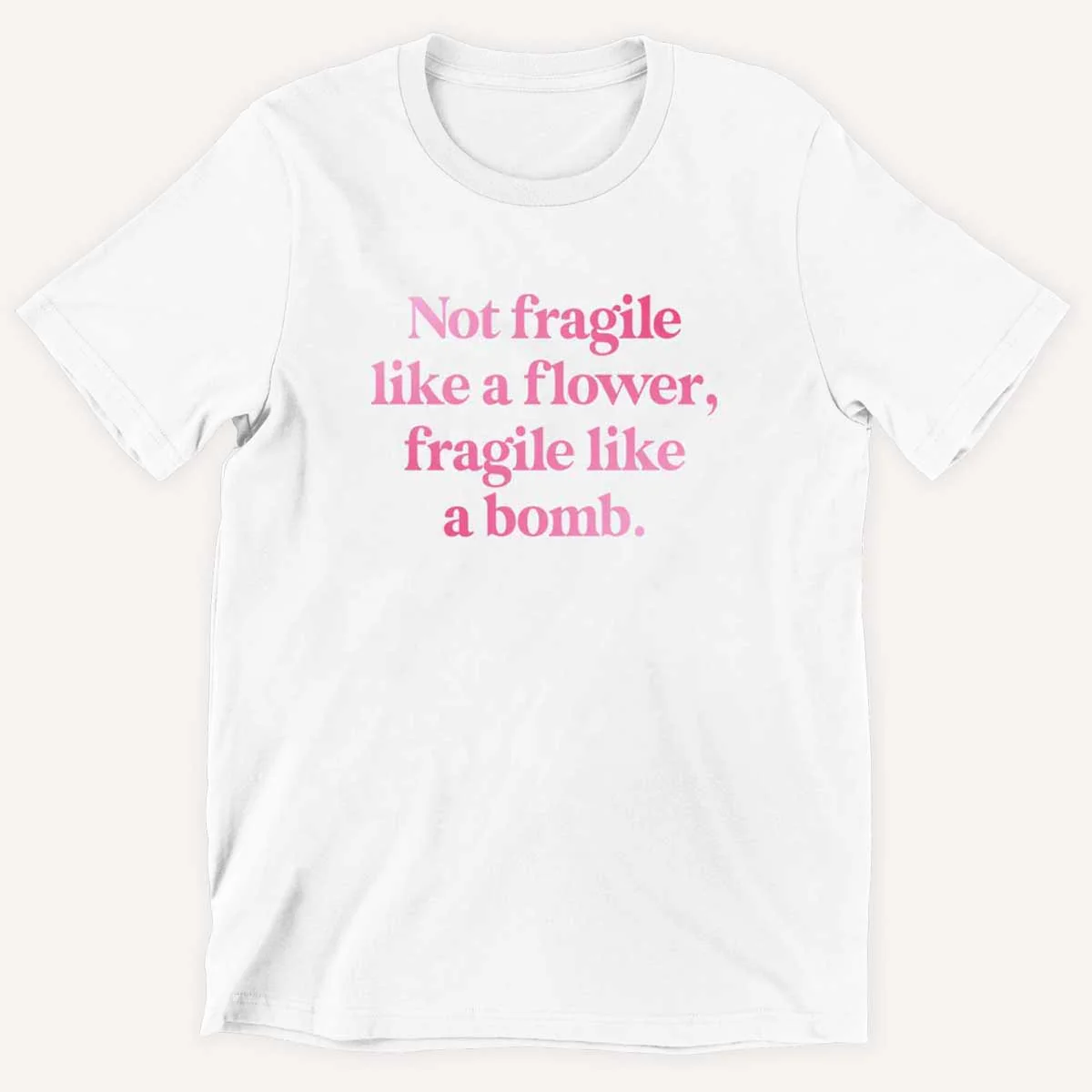 Not Fragile Like A Flower, Fragile Like A Bomb Kids T-Shirt - Image 3