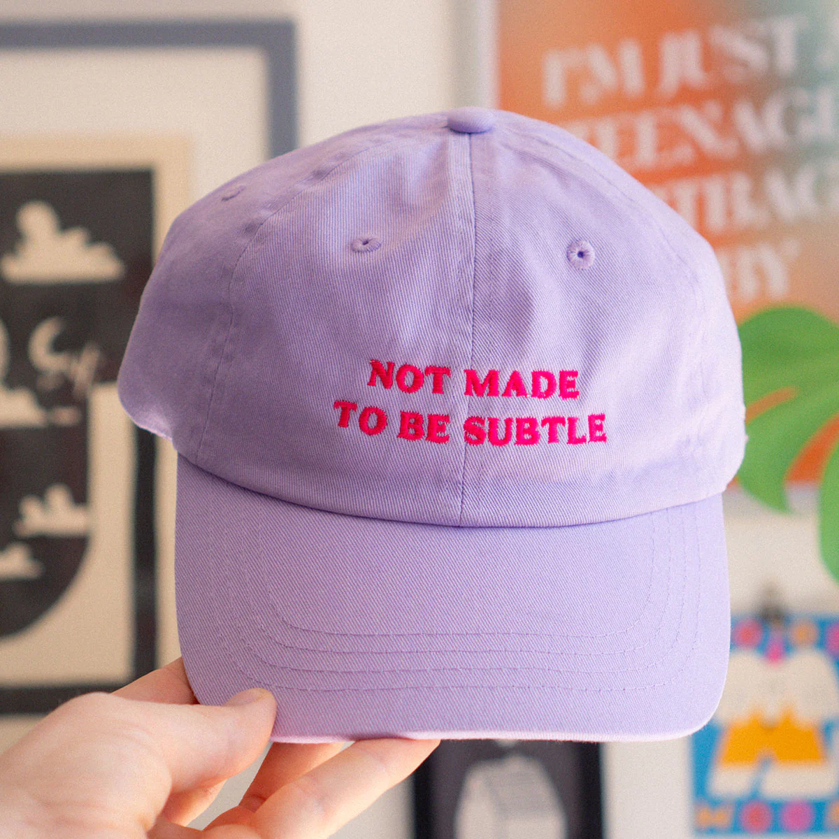 Not Made To Be Subtle Slogan Cap - Image 3