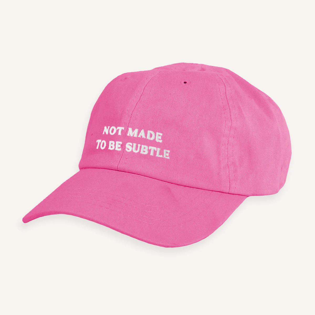 Not Made To Be Subtle Slogan Cap - Image 5