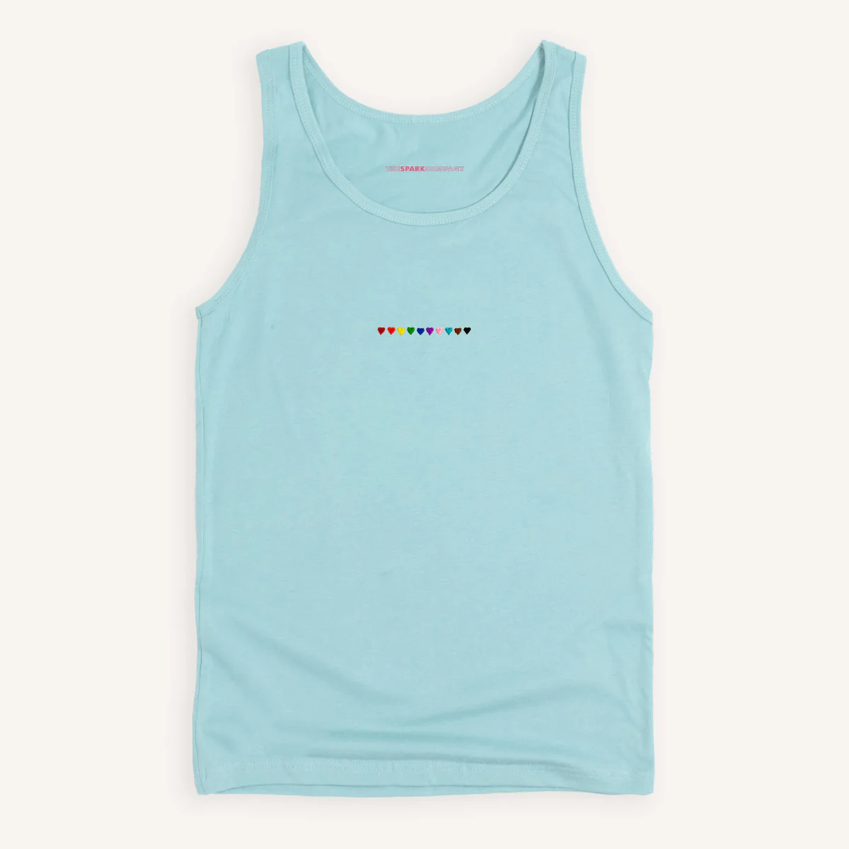 Pride Hearts Embroidered Tank Top - Image 2