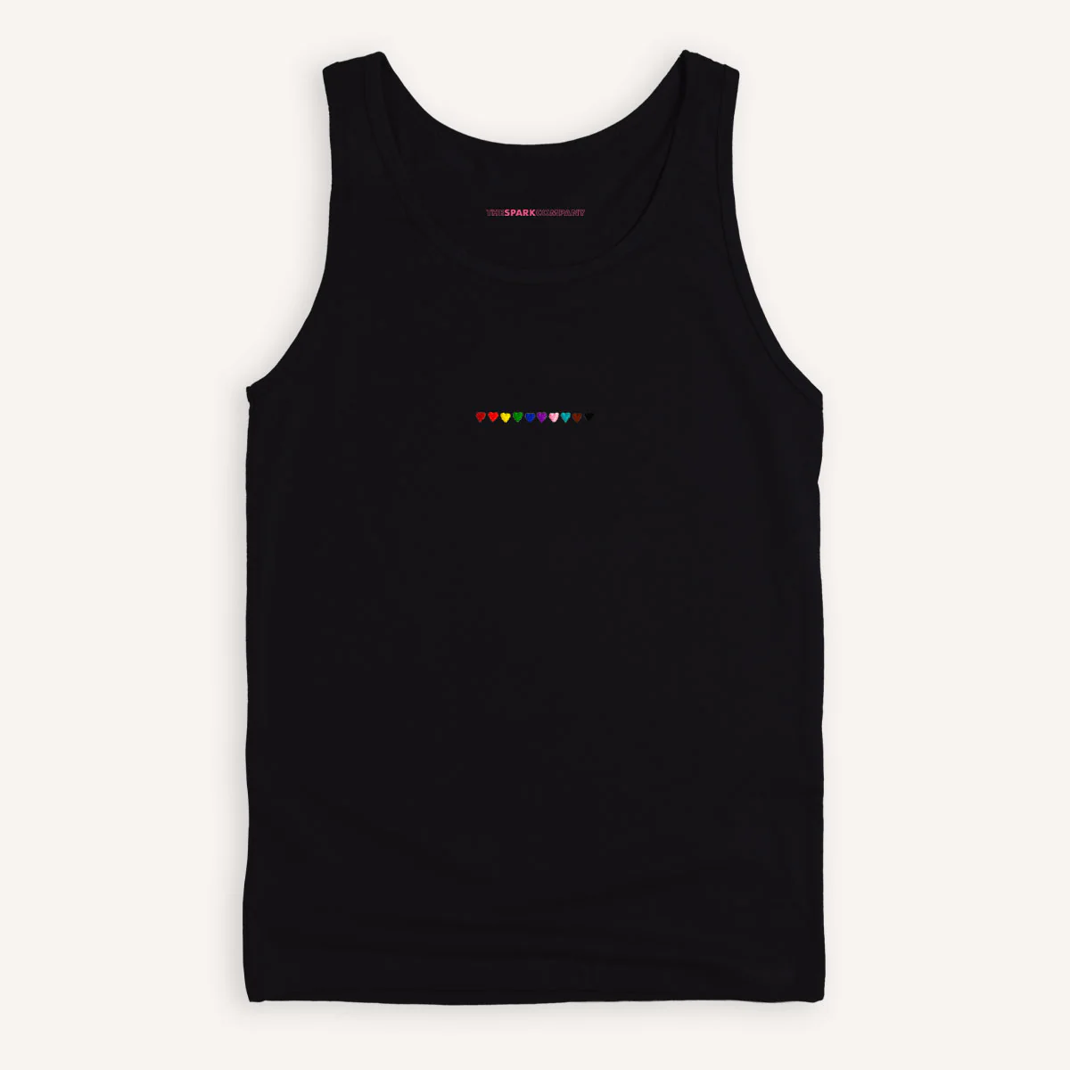 Pride Hearts Embroidered Tank Top - Image 3