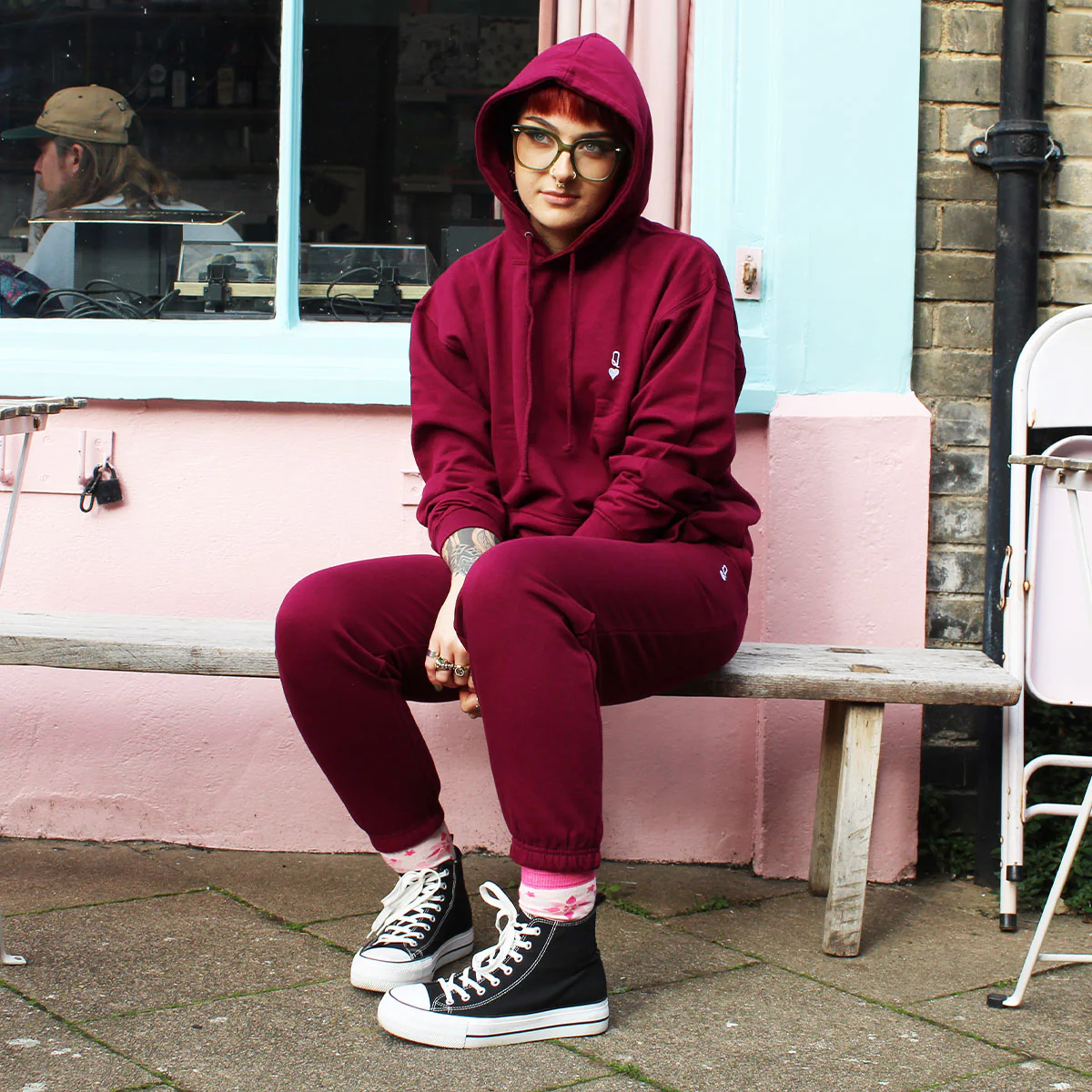 Queen Tiny Embroidery Detail Hoodie - Image 5